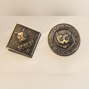 Vintage  Boy Scouts of America (BSA) Bobcat rank pins